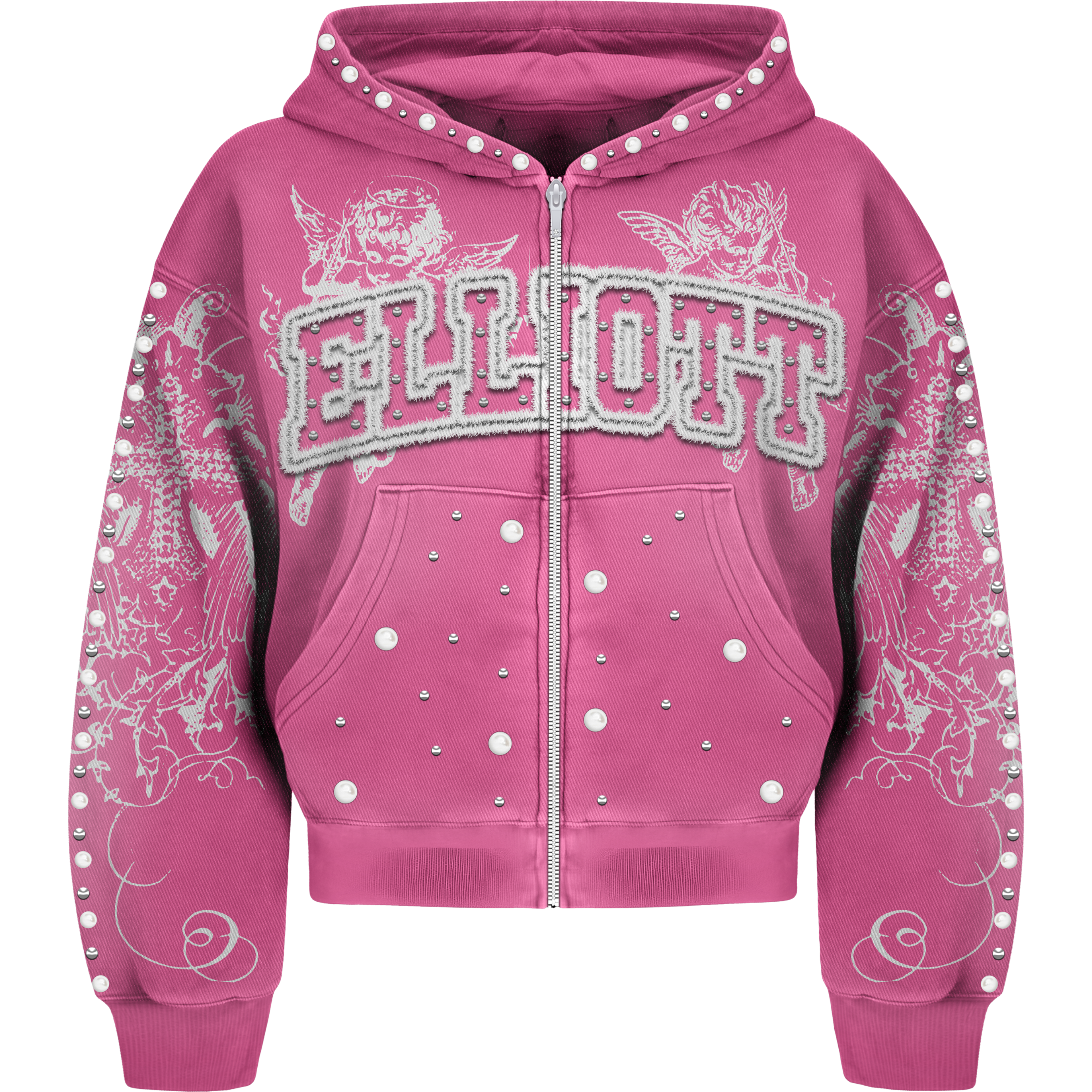 Heart Of Angels Pink Hoodie