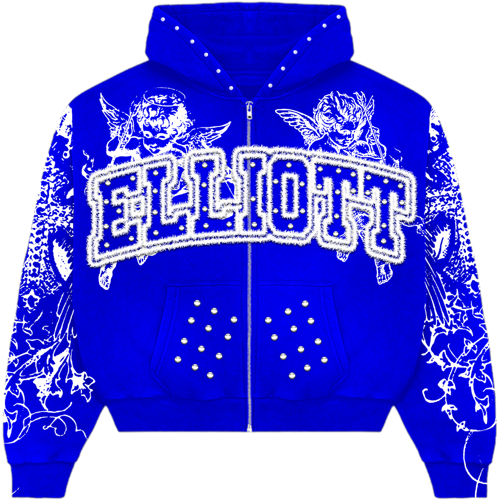 Heart Of Angels Blue Hoodie