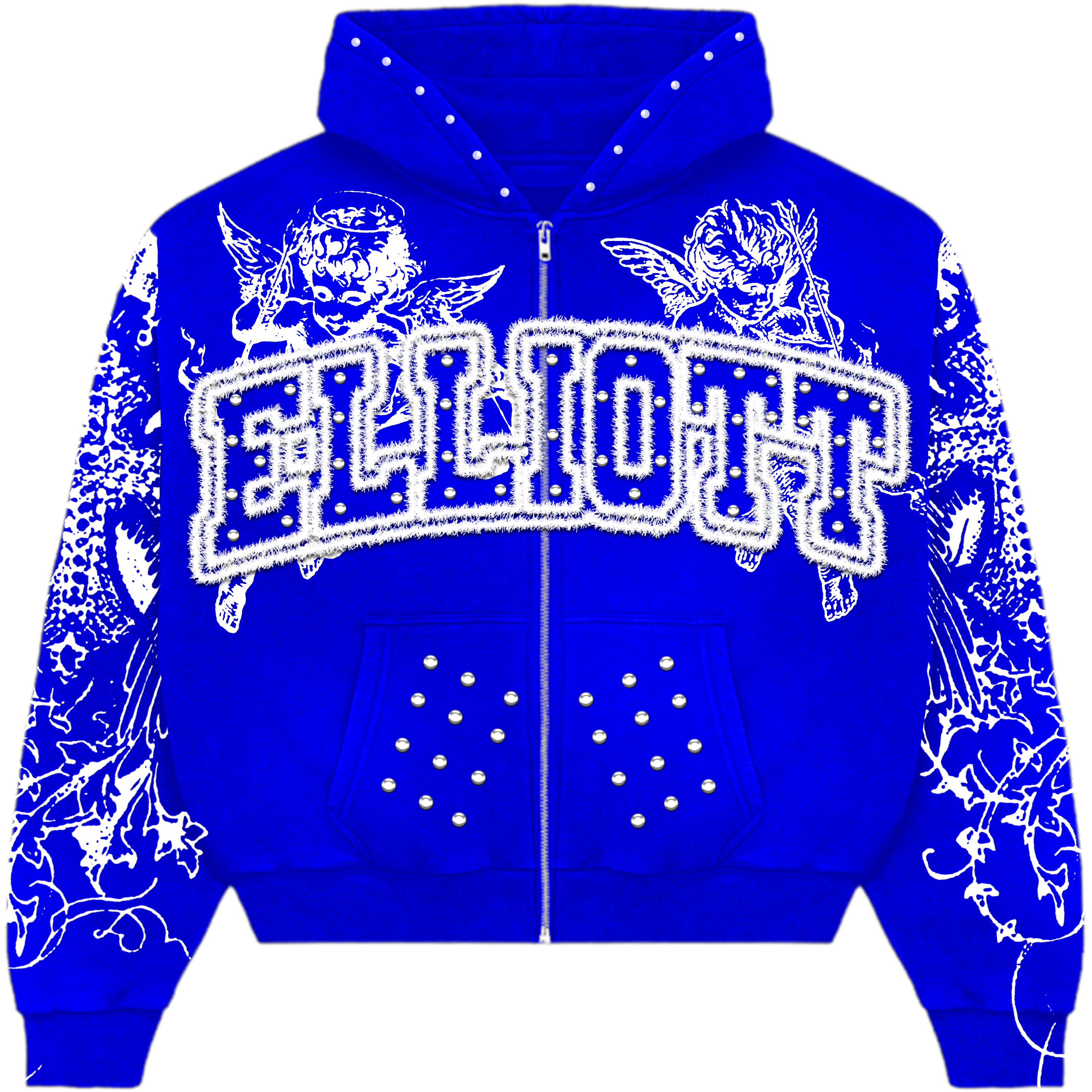 Heart Of Angels Blue Hoodie