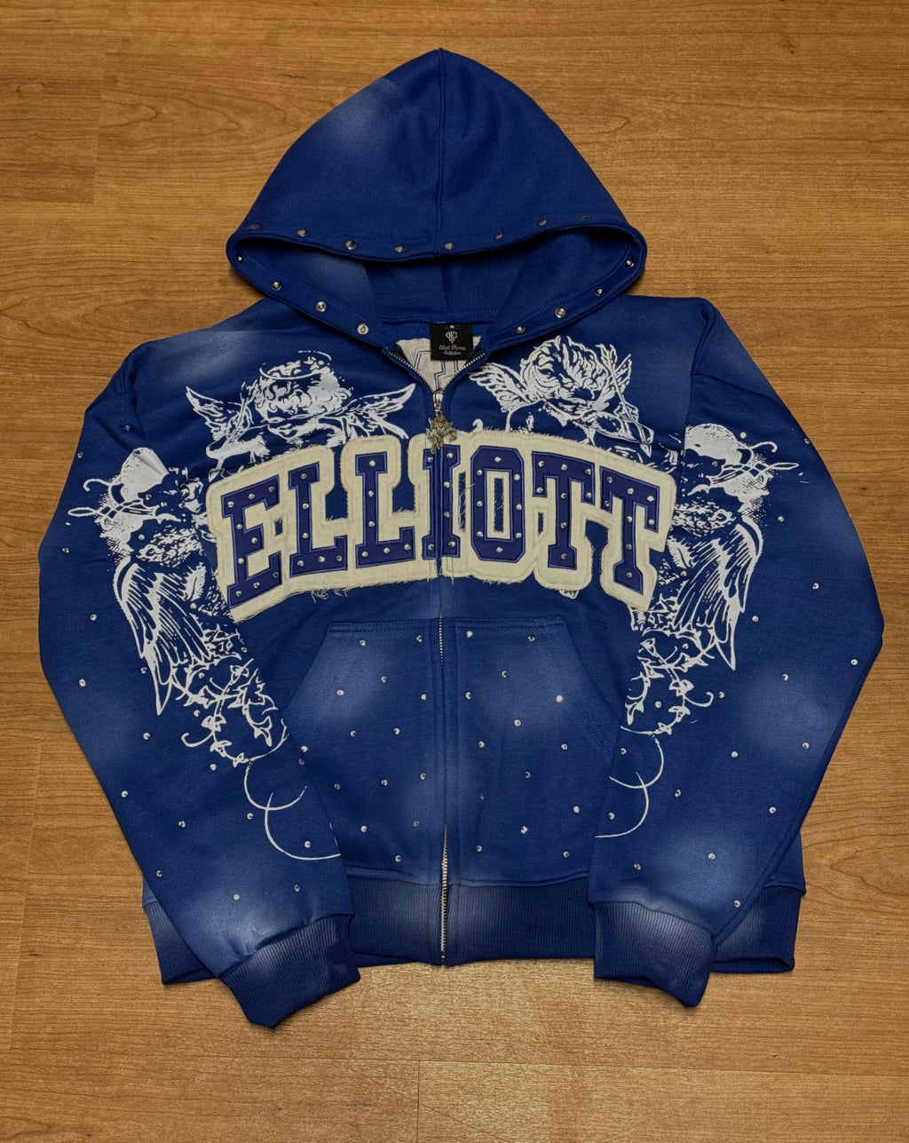 Heart Of Angels Blue Hoodie