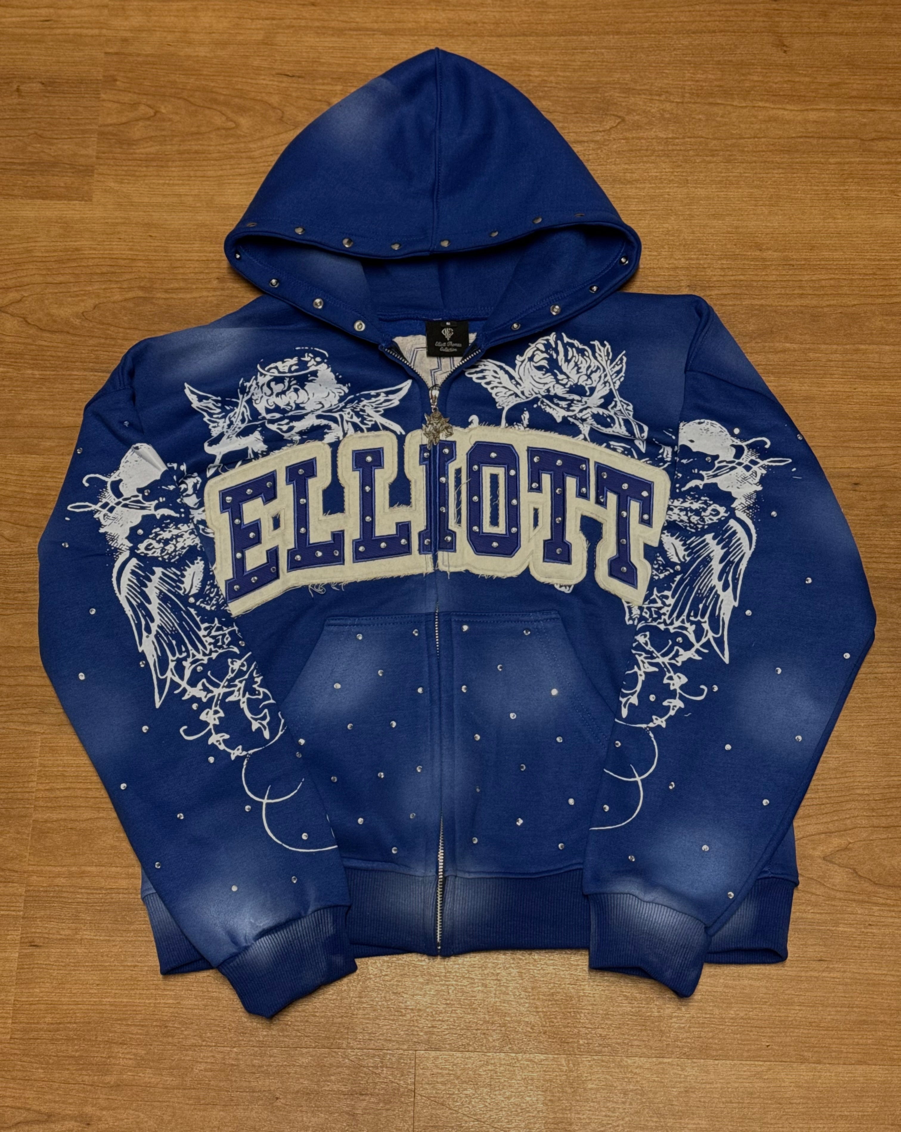 Heart Of Angels Blue Hoodie