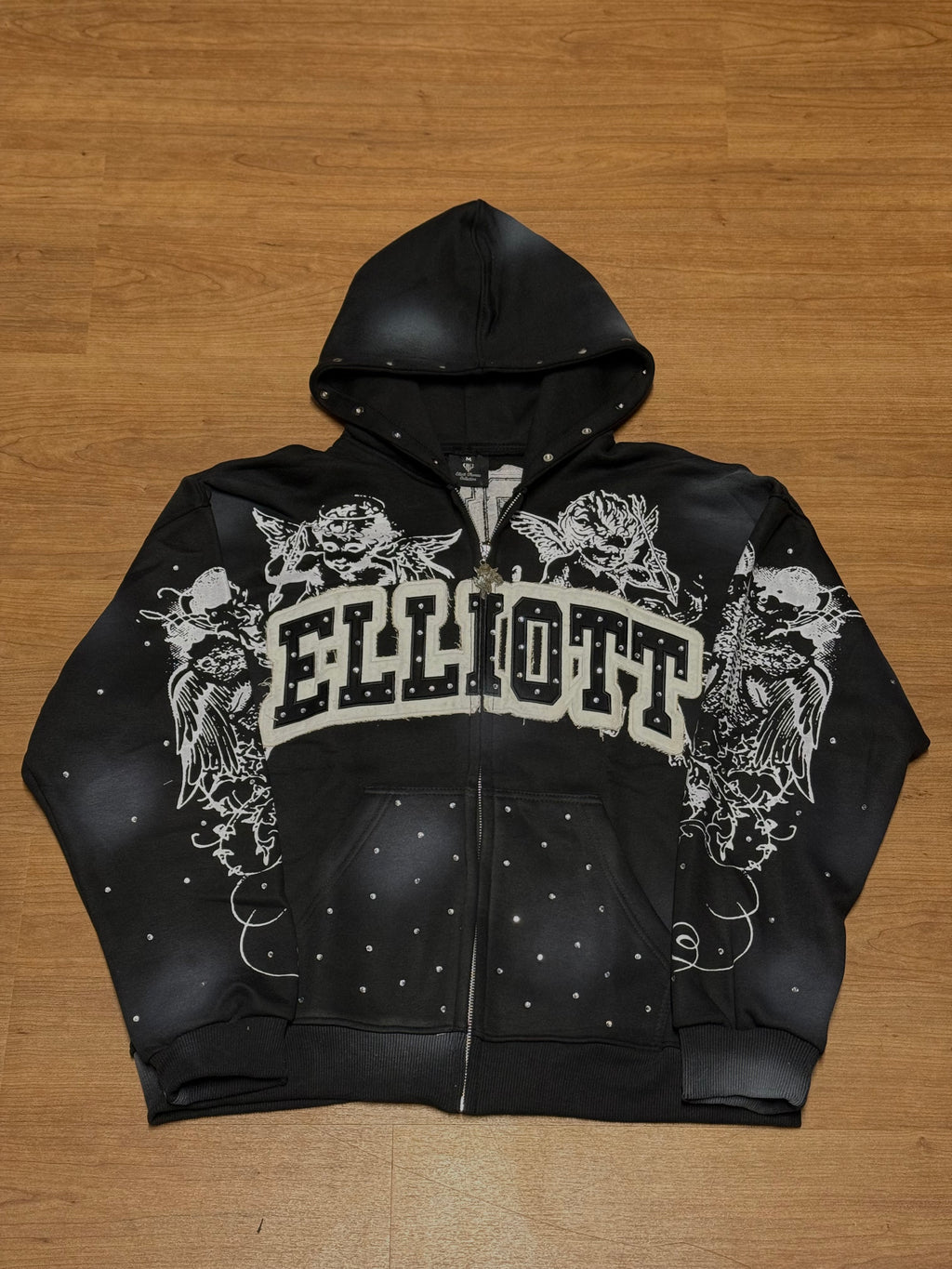 Heart Of Angels Black Hoodie