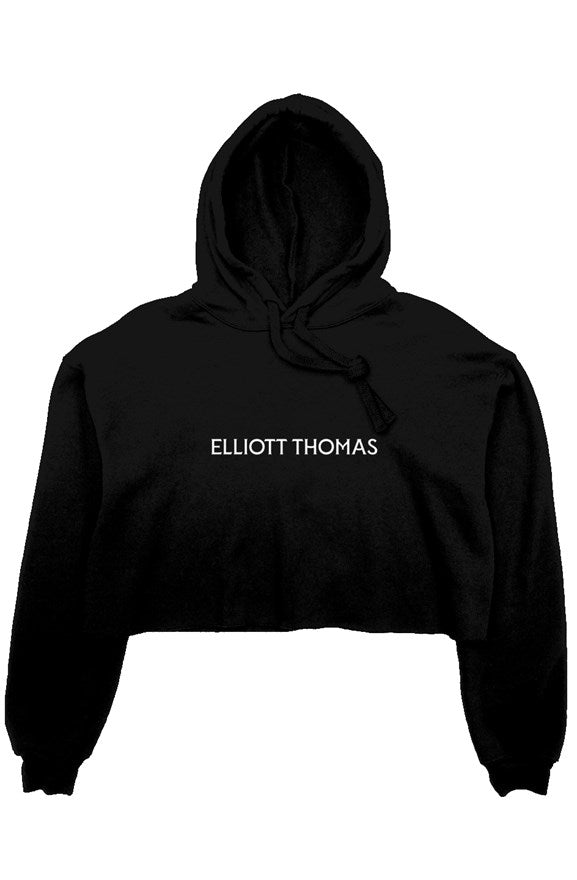 ET crop fleece hoodie
