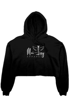 Mei-Ling crop fleece hoodie