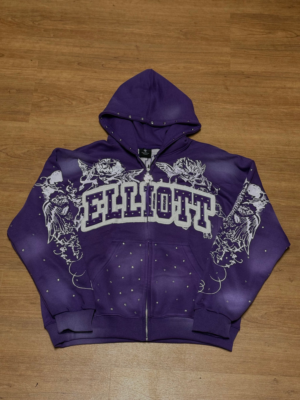 Heart Of Angels Purple Hoodie