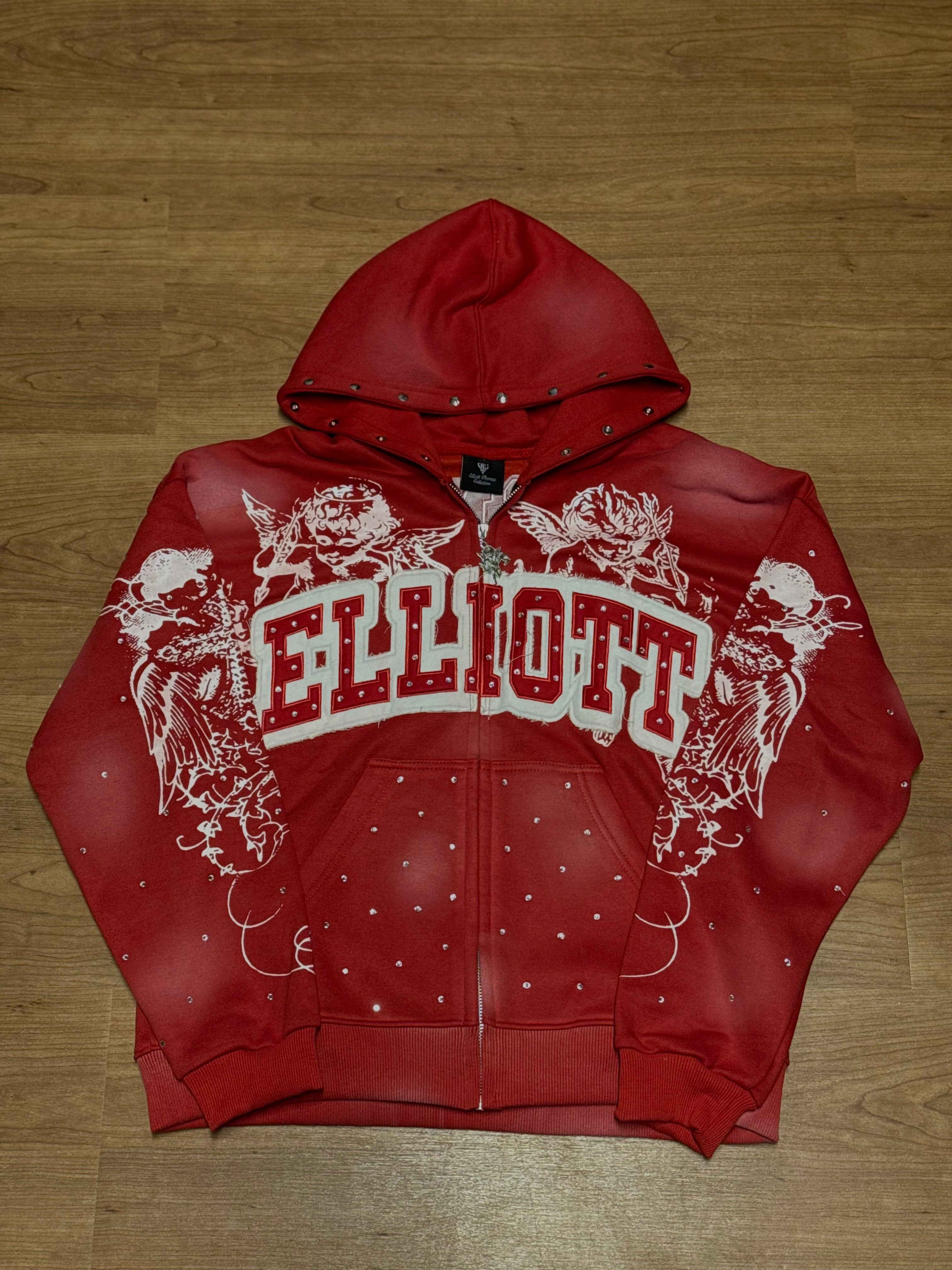Heart Of Angels Red Hoodie