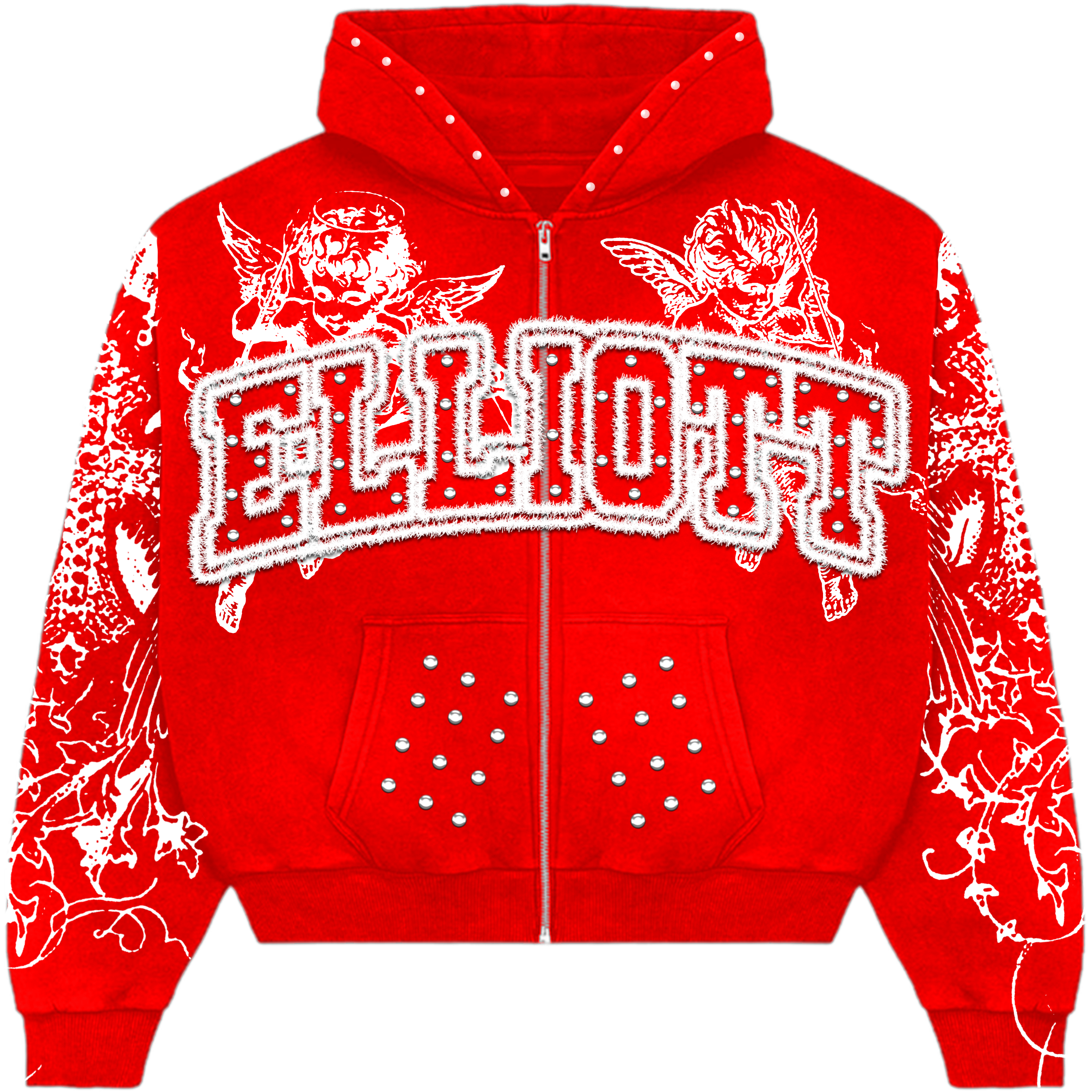 Heart Of Angels Red Hoodie