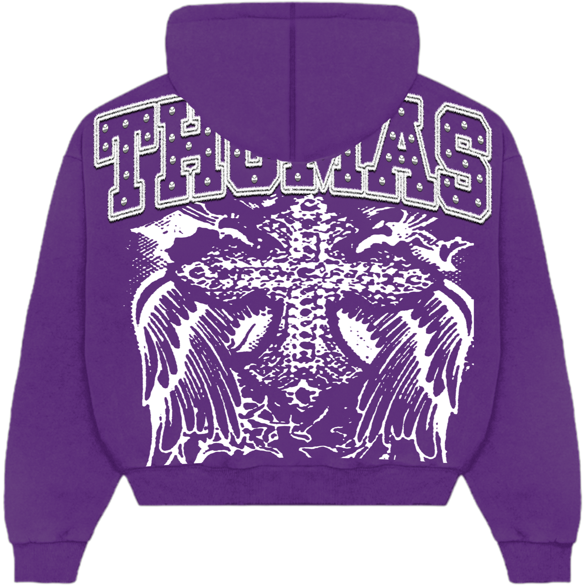 Heart Of Angels Purple Hoodie