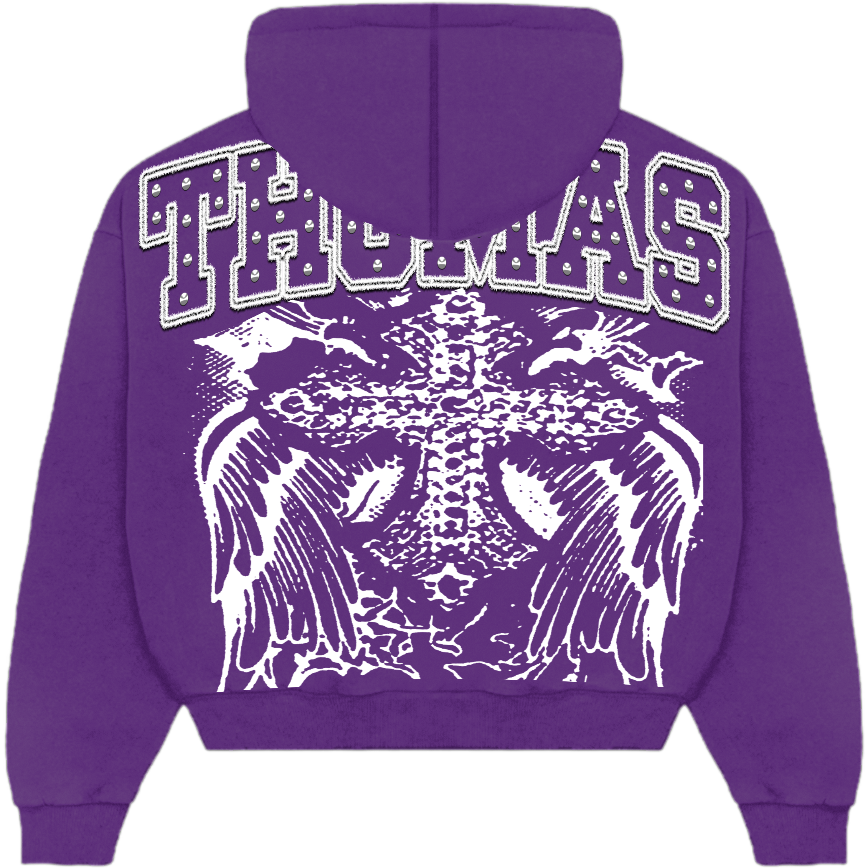 Heart Of Angels Purple Hoodie