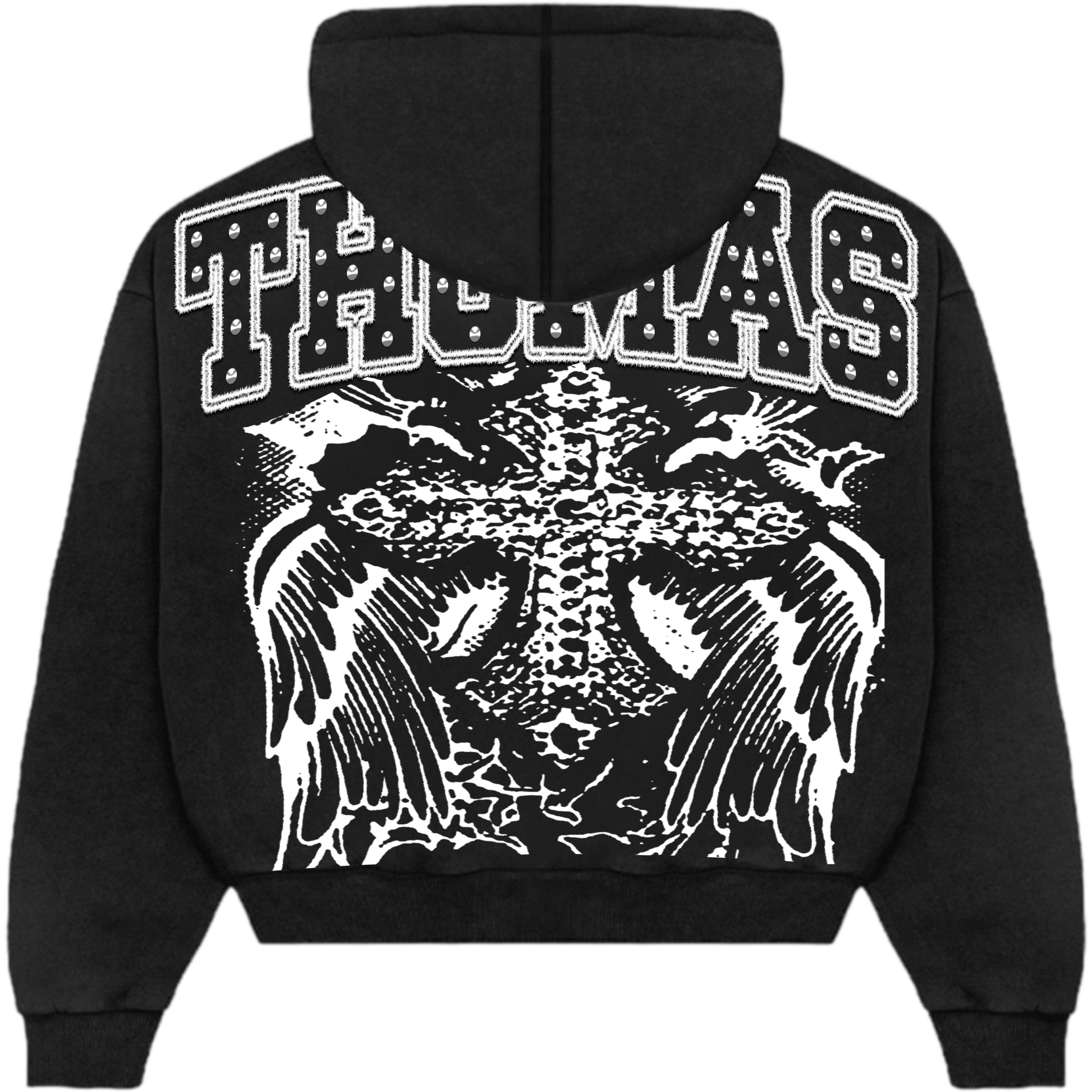 Heart Of Angels Black Hoodie