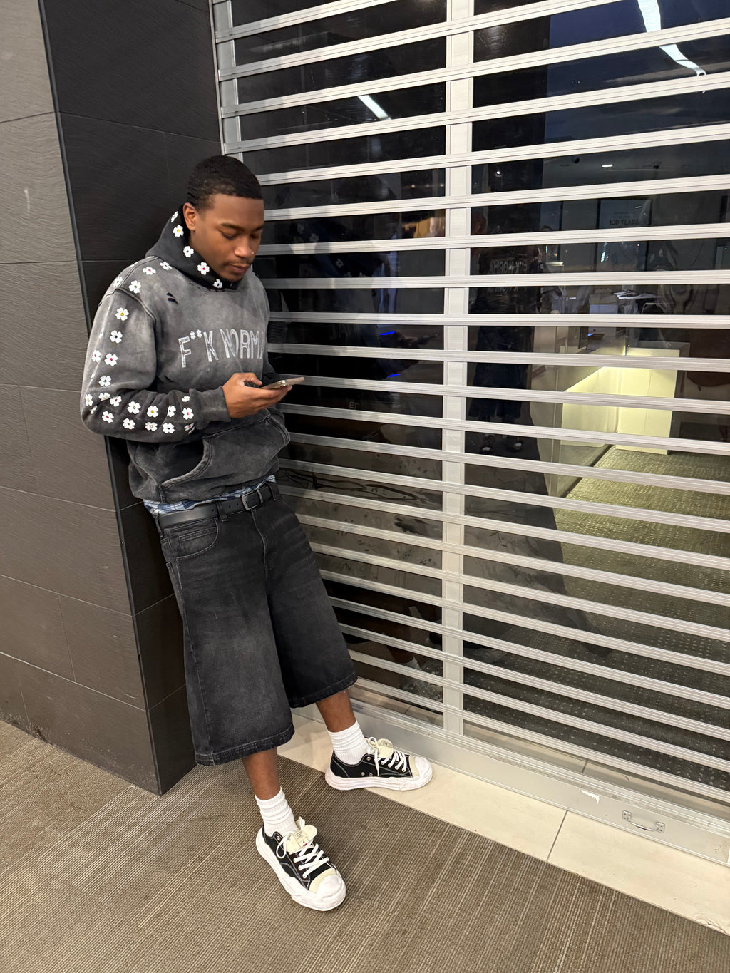 Black F**K Normal Hoodie