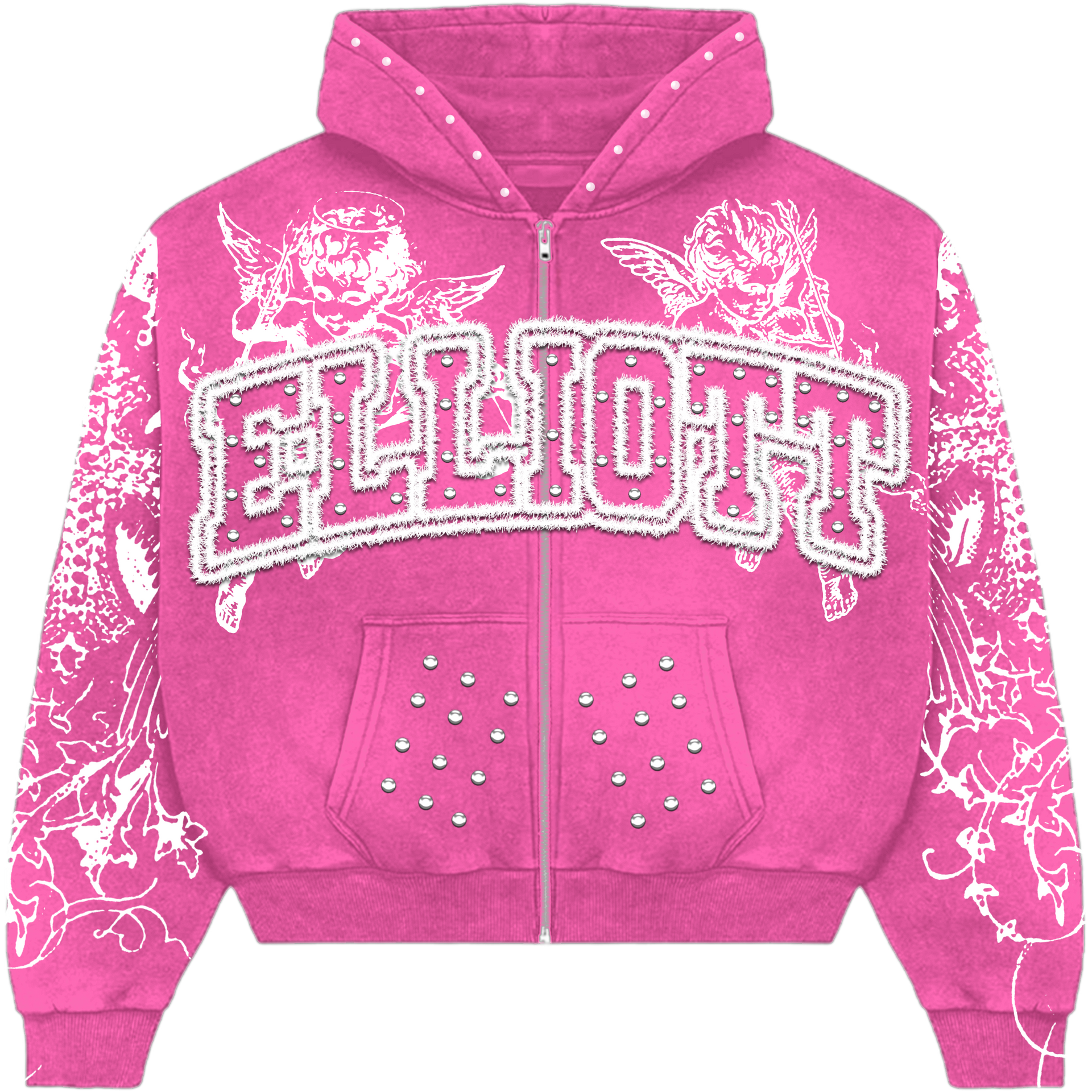 Heart Of Angels Pink Hoodie