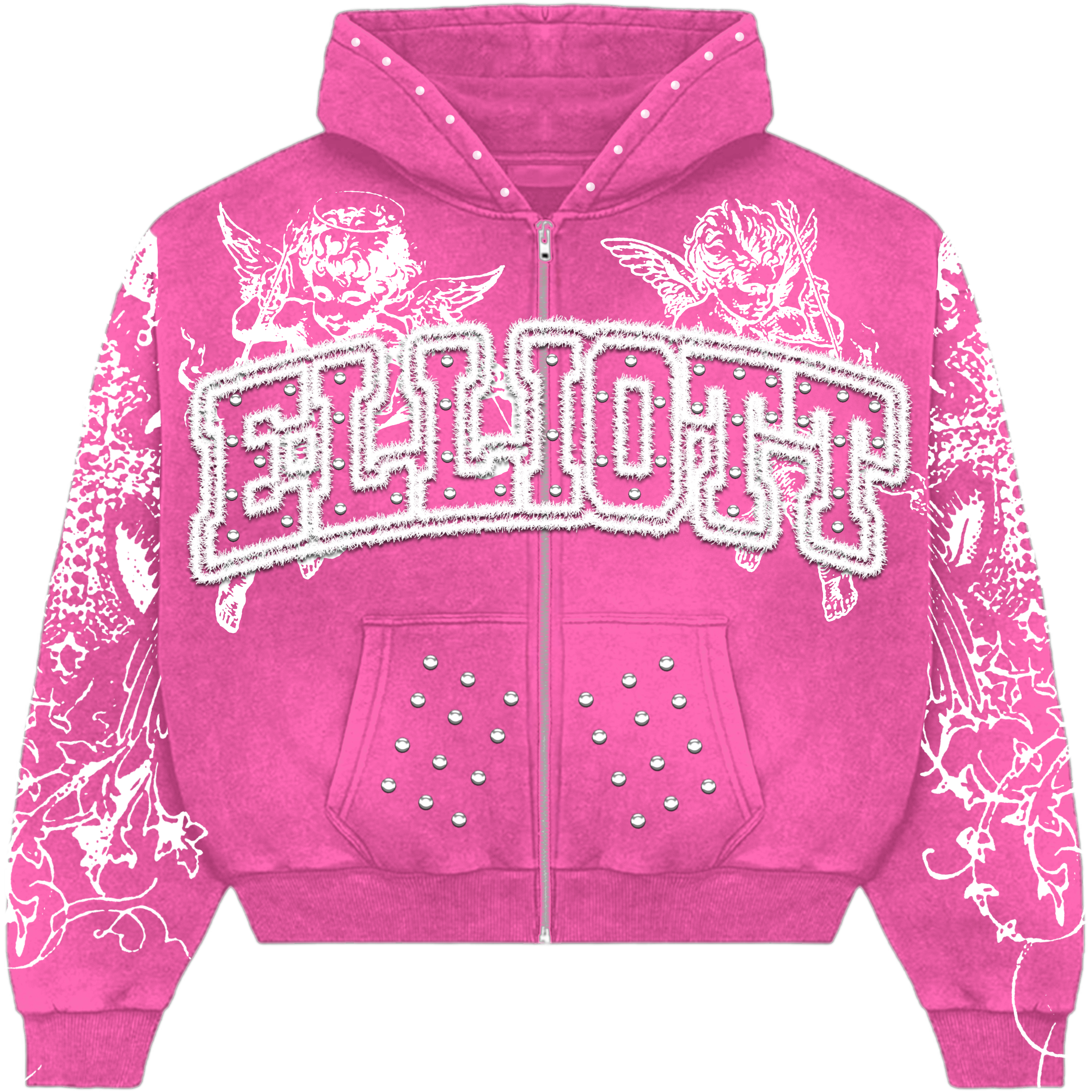 Heart Of Angels Pink Hoodie