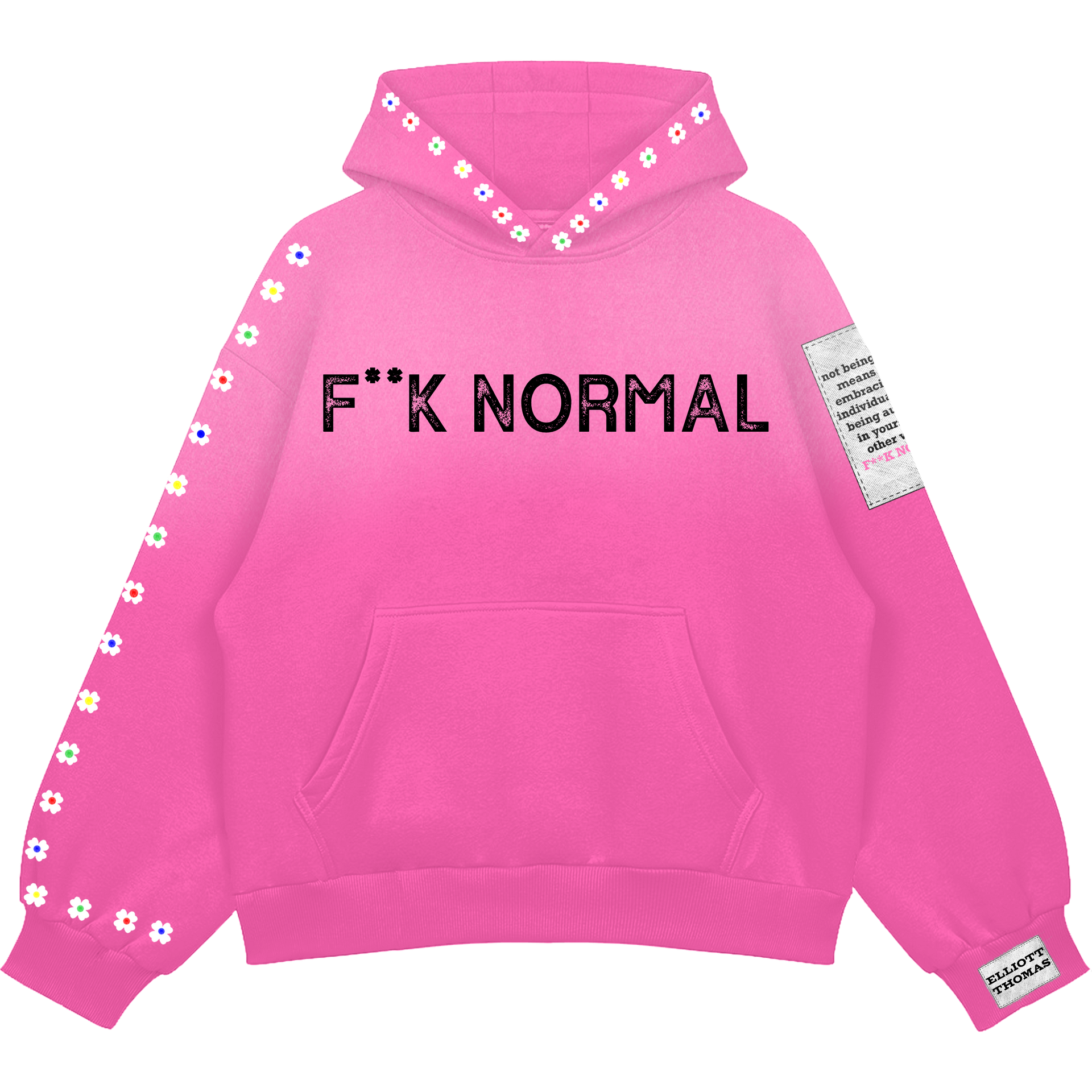 Pink F**K Normal Hoodie