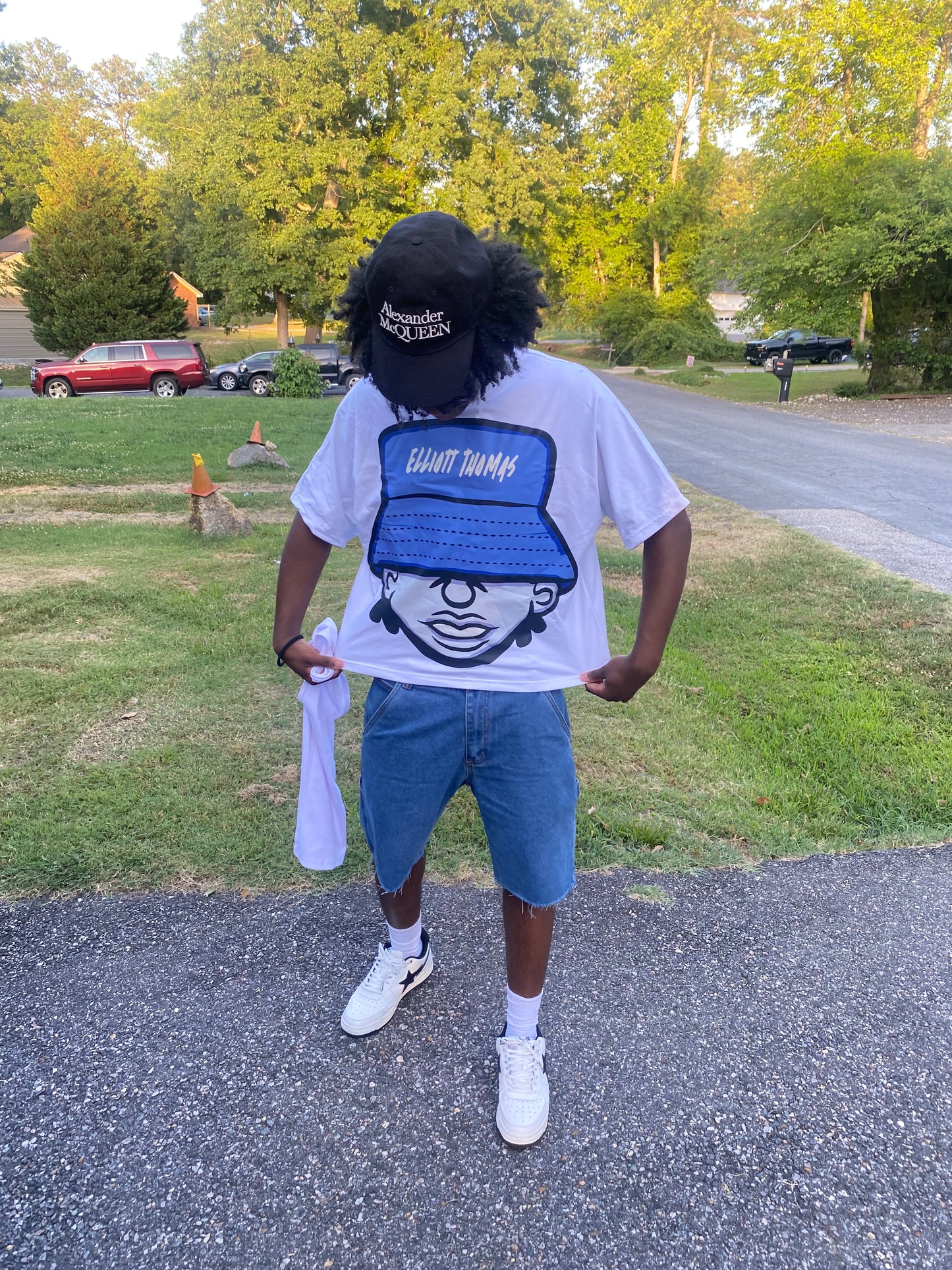 "Cool Blue" Big Head Shirt